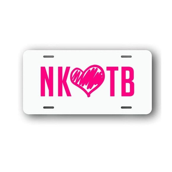 NKOTB New Kids on the Block Aluminum License Plate with design - Picture 10 of 11